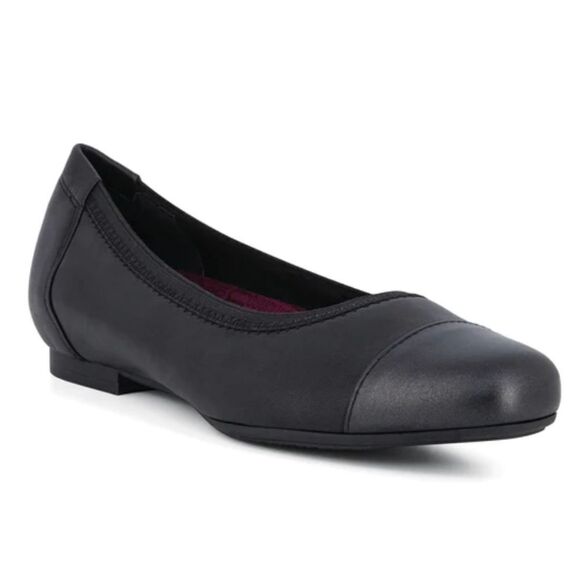New Munro Mila Ballet Flat (Women) black ballerina boat leather 6